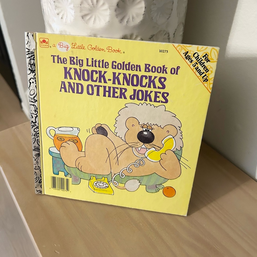 Vintage 1987 A Big Little Golden Book of Knock-Knocks and Other Jokes